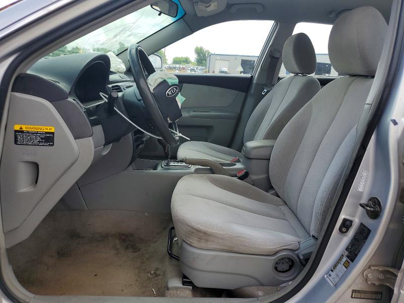 2006 Kia Optima VIN KNAGE123965036128 COPART salvage auction — FRONT END, Ok - Cert Of Title-Salvage, sold $250 on 2026-07-02 (photo 7)