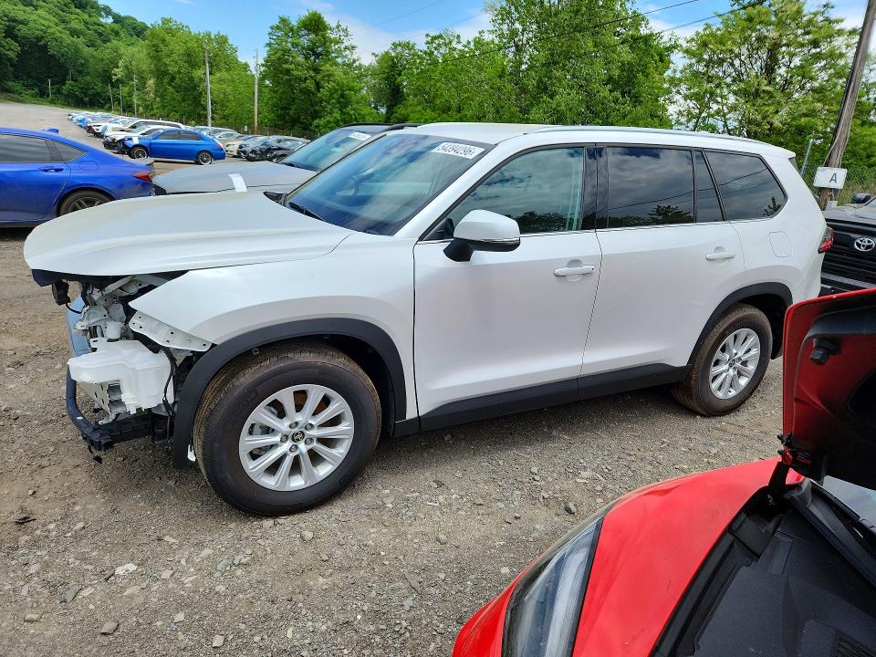 2026 Toyota Highlander VIN 5TDAAAB50TS107700 COPART salvage auction — FRONT END, Nj - Cert Of Title-Salvage, sold $25,250 on 2026-07-07 (photo 1)
