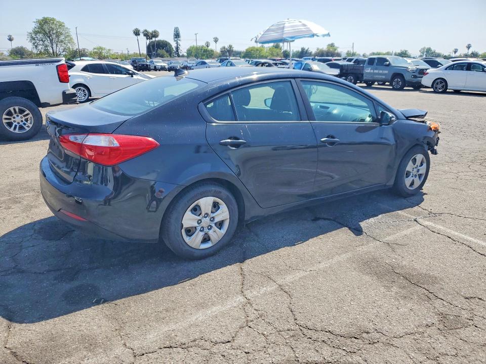 2016 Kia Forte VIN KNAFX4A62G5598067 COPART salvage auction — FRONT END, Ca - Salvage Certificate, sold $1,100 on 2026-07-24 (photo 3)