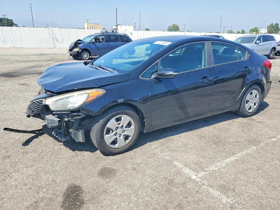 2016 Kia Forte VIN KNAFX4A62G5598067 COPART salvage auction — FRONT END, Ca - Salvage Certificate, sold $1,100 on 2026-07-24 (photo 1)