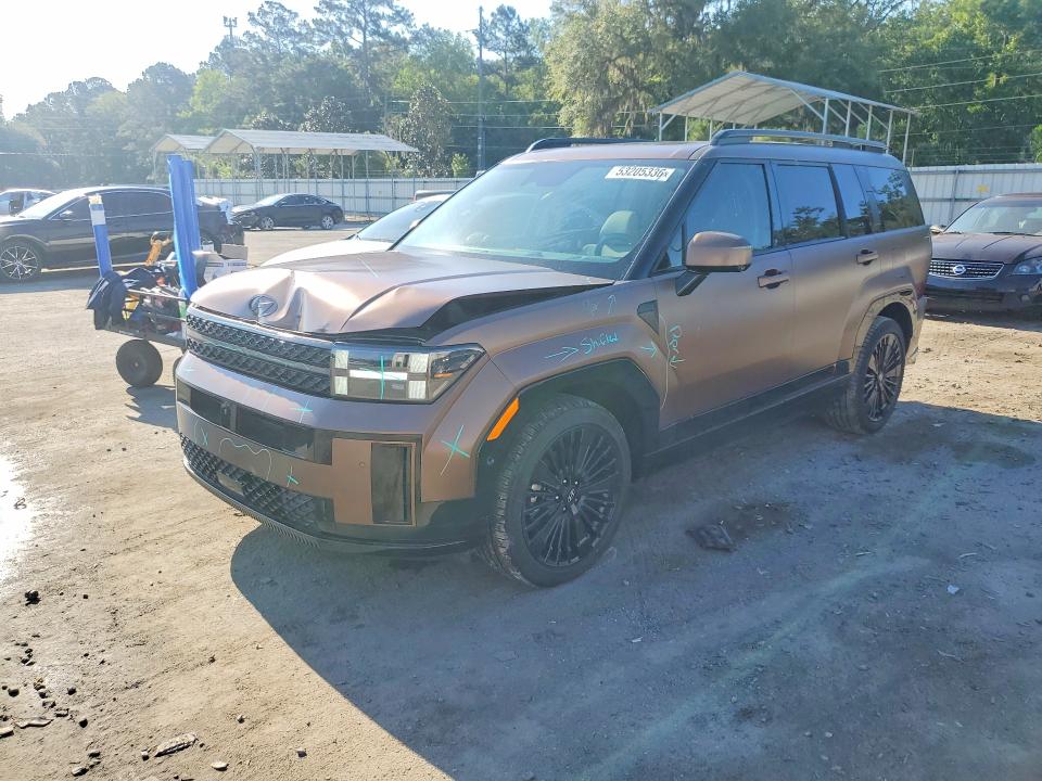 2025 Hyundai Santa fe VIN 5NMP54G16SH063838 COPART salvage auction — REAR END, SC - CERT OF TITLE-SALVAGE, sold $16,500 on 2026-07-09 (photo 1)