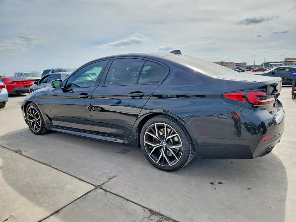 2022 BMW 5er VIN WBA53BH00NWX82055 COPART salvage auction — HAIL, Tx - Certificate Of Title, sold $15,100 on 2026-07-02 (photo 2)