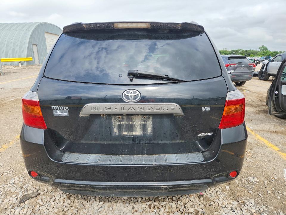2009 Toyota Highlander VIN JTEES43A792119561 COPART salvage auction — HAIL, Ks - Cert Of Title-Salvage, sold $1,200 on 2026-07-08 (photo 6)