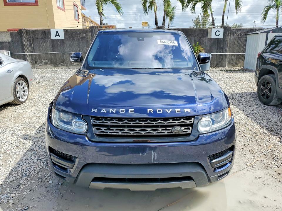 2016 Land rover Range rover sport VIN SALWG2VFXGA578554 COPART salvage auction — FRONT END, Sc - Certificate Of Title (P), sold $4,400 on 2026-07-02 (photo 5)