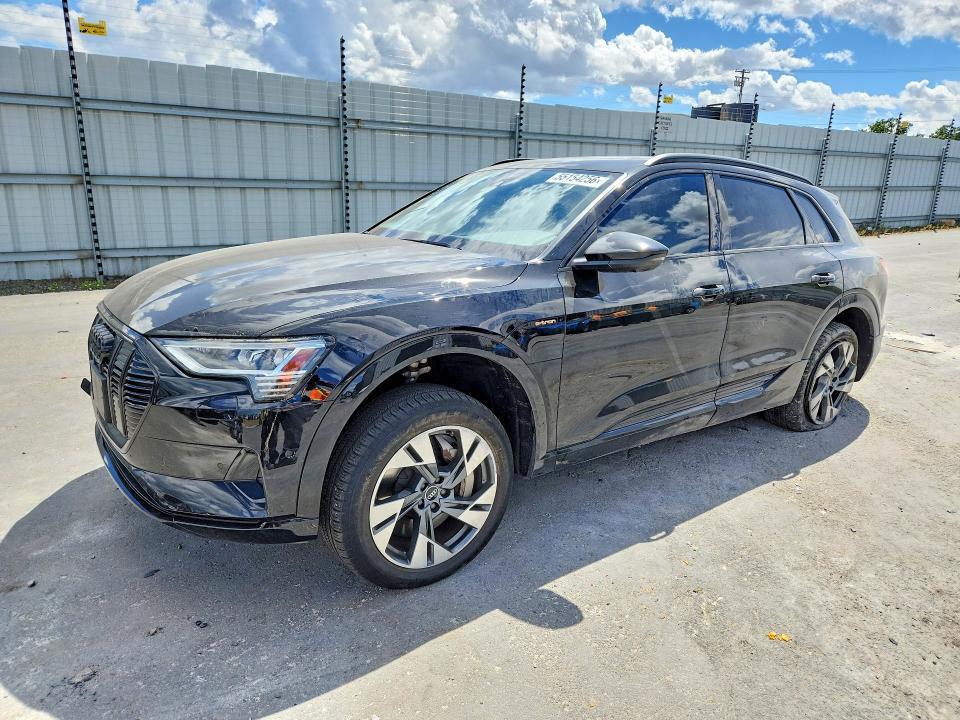 2021 Audi E-tron VIN WA1AAAGE4MB008812 COPART salvage auction — FRONT END, Ca - Salvage Certificate, sold $11,100 on 2026-07-02 (photo 1)
