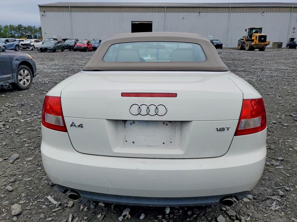 2005 Audi A4 VIN WAUAC48H85K006957 COPART salvage auction — FRONT END, Nj - Cert Of Title-Salvage, sold $325 on 2026-07-20 (photo 6)