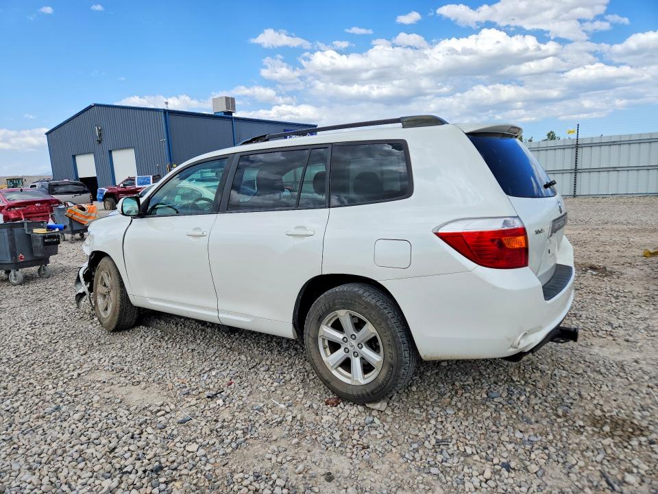 2008 Toyota Highlander VIN JTEES41A782077801 COPART salvage auction — FRONT END, Ok - Certificate Of Title, sold $950 on 2026-07-07 (photo 2)