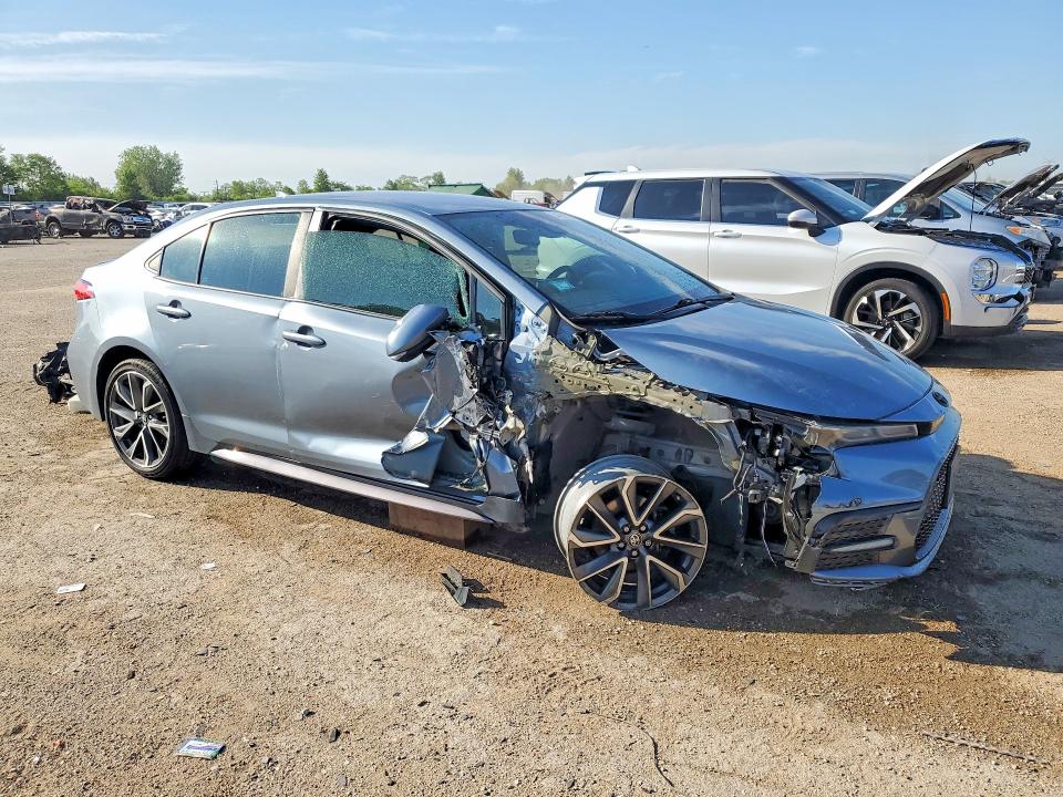 2020 Toyota Corolla VIN 5YFS4RCE7LP030762 COPART salvage auction — SIDE, Il - Salvage Certificate, sold $250 on 2026-07-21 (photo 4)