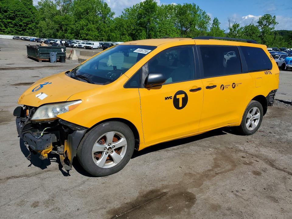 2017 Toyota VIN 5TDKZ3DC7HS886962 COPART salvage auction — REAR END, NY - CERTIFICATE OF TITLE, sold $1,500 on 2026-07-21 (photo 1)