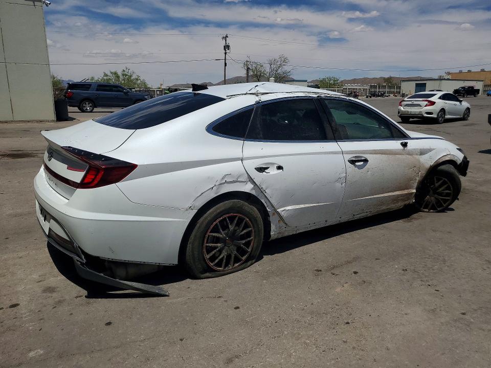 2020 Hyundai Sonata VIN 5NPEG4JA7LH020205 COPART salvage auction — ROLLOVER, Tx - Salvage Vehicle Title, sold $1,700 on 2026-07-17 (photo 3)