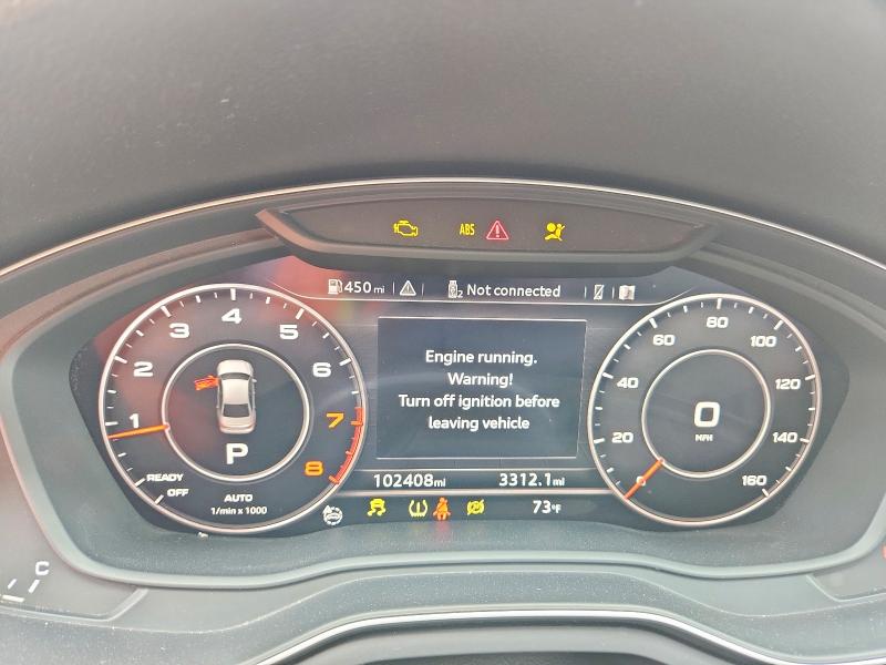 2017 Audi A4 VIN WAUDNAF47HN046830 COPART salvage auction — UNDERCARRIAGE, In - Certificate Of Title, sold $4,600 on 2026-07-28 (photo 9)