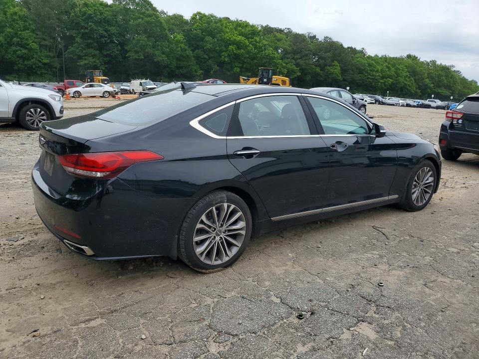 2015 Hyundai Genesis VIN KMHGN4JE8FU055228 COPART salvage auction — SIDE, Ga - Cert Of Title-Salvage, sold $3,050 on 2026-07-10 (photo 3)