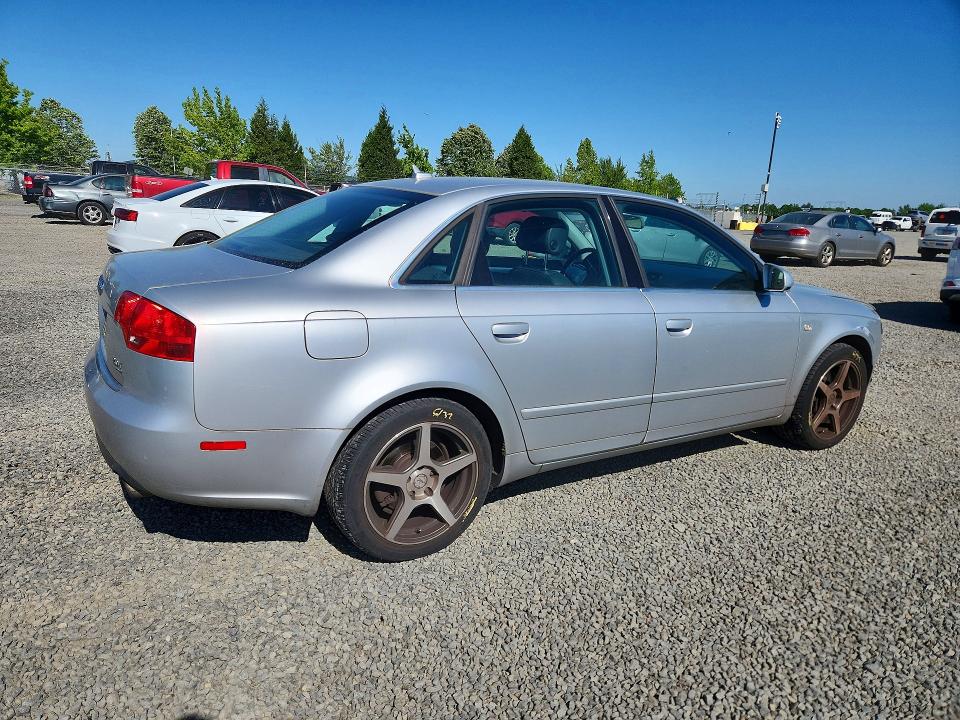 2007 Audi A4 VIN WAUDF78E37A020690 COPART salvage auction — FRONT END, Or - Salvage Title Certificate, sold $475 on 2026-07-07 (photo 3)