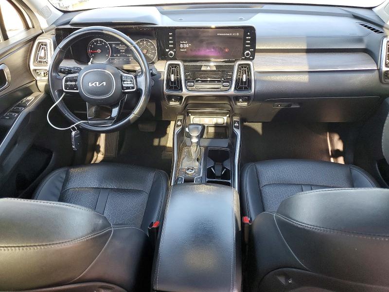 2023 Kia Sorento VIN 5XYRHDLF9PG184656 COPART salvage auction — FRONT END, Salvage Title, sold $5,200 on 2026-07-28 (photo 8)