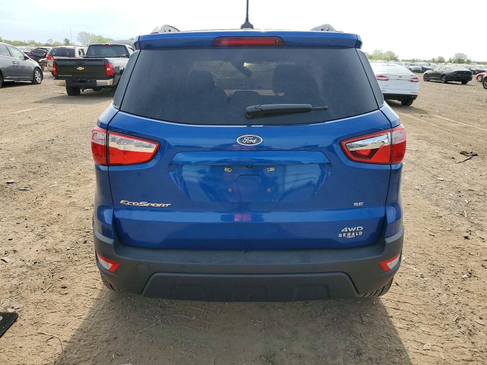 2019 Ford Ecosport VIN MAJ6S3GL6KC283453 COPART salvage auction — ROLLOVER, Il - Salvage Certificate, sold $900 on 2026-07-07 (photo 6)