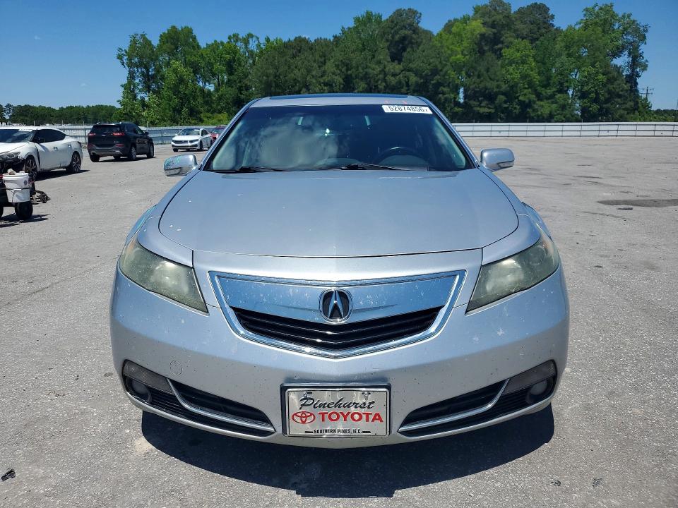 2013 Acura Tl VIN 19UUA8F53DA014170 COPART salvage auction — FRONT END, Nc - Salvage Certificate Of Title, sold $275 on 2026-07-09 (photo 5)