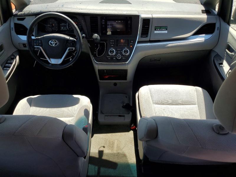 2017 Toyota Sienna VIN 5TDZZ3DCXHS889515 COPART salvage auction — FRONT END, Nv - Salvage Title, sold $4,650 on 2026-07-20 (photo 8)