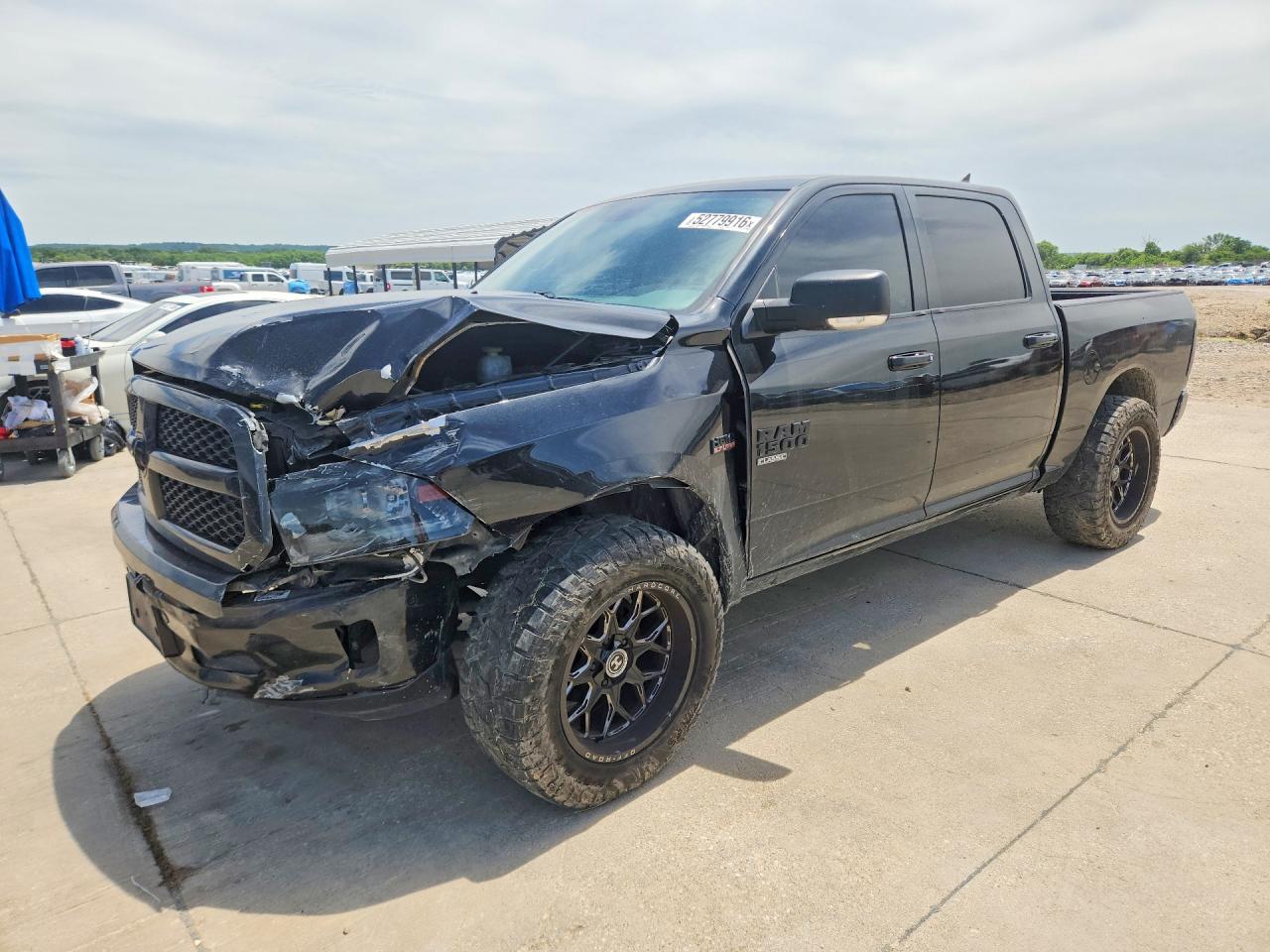 2019 Ram 1500 VIN 1C6RR6LT8KS540443 COPART salvage auction — Front End, TX - SALVAGE VEHICLE TITLE, sold $3,750 on 2026-07-09 (photo 1)
