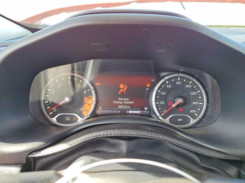 2016 Jeep Renegade VIN ZACCJADT9GPC93616 COPART salvage auction — REAR END, Ca - Salvage Certificate, sold $1,900 on 2026-07-09 (photo 9)
