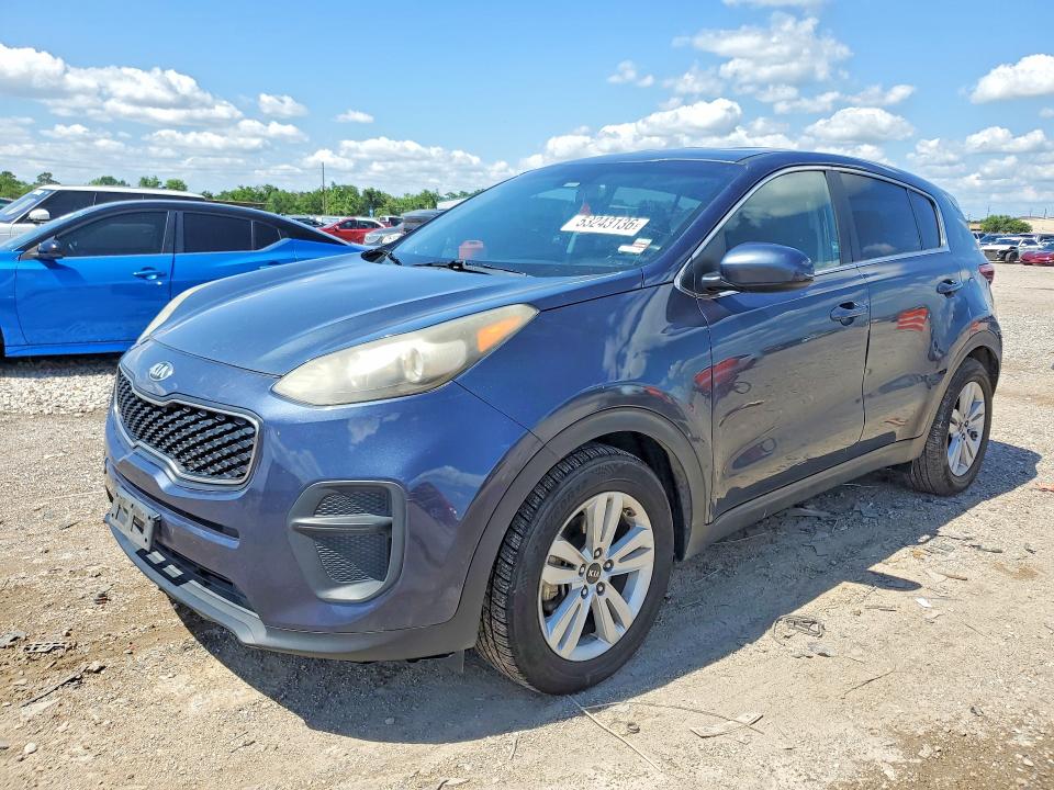 2017 Kia Sportage VIN KNDPM3AC9H7232306 COPART salvage auction — FRONT END, Tx - Salvage Vehicle Title, sold $1,800 on 2026-07-16 (photo 1)