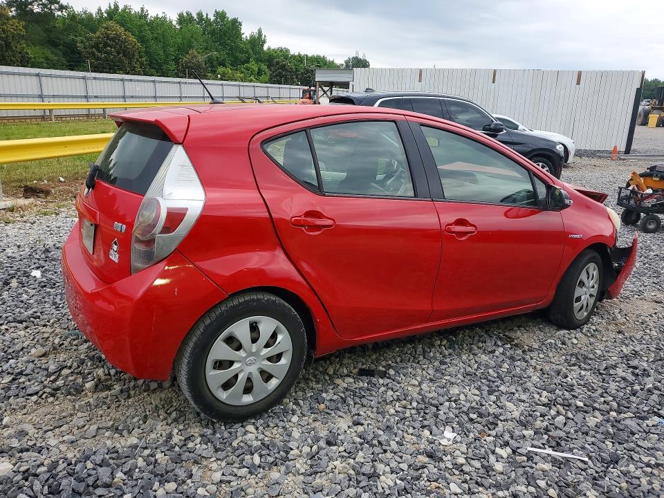 2013 Toyota Prius VIN JTDKDTB36D1551930 COPART salvage auction — FRONT END, Tn - Salvage Certificate, sold $1,000 on 2026-07-02 (photo 3)