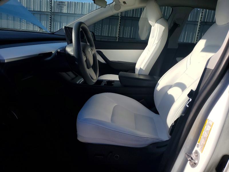2021 Tesla Model y VIN 5YJYGDEE4MF212756 COPART salvage auction — FRONT END, CA - SALVAGE CERTIFICATE, sold $10,700 on 2026-07-30 (photo 7)