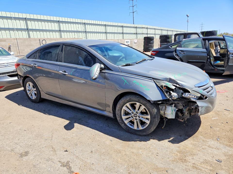 2014 Hyundai Sonata VIN 5NPEB4ACXEH860224 COPART salvage auction — FRONT END, Nm - Cert Of Title-Salvage, sold $925 on 2026-07-13 (photo 4)