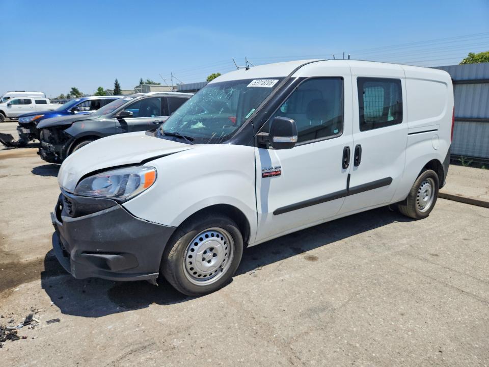 2021 Ram Promaster city VIN ZFBHRFAB2M6V39933 COPART salvage auction — FRONT END, Ca - Salvage Certificate, sold $2,100 on 2026-07-15 (photo 1)