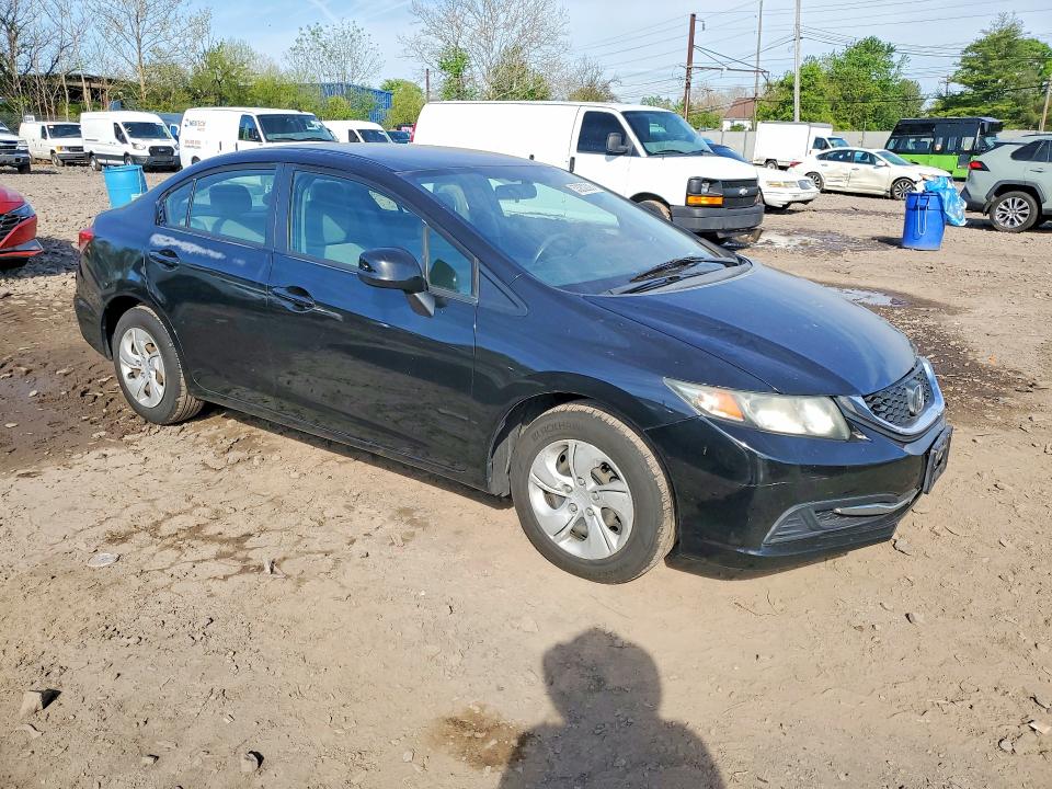 2013 Honda VIN 2HGFB2F59DH531364 COPART salvage auction — FRONT END, Pa - Certificate Of Salvage, sold $2,050 on 2026-07-20 (photo 4)