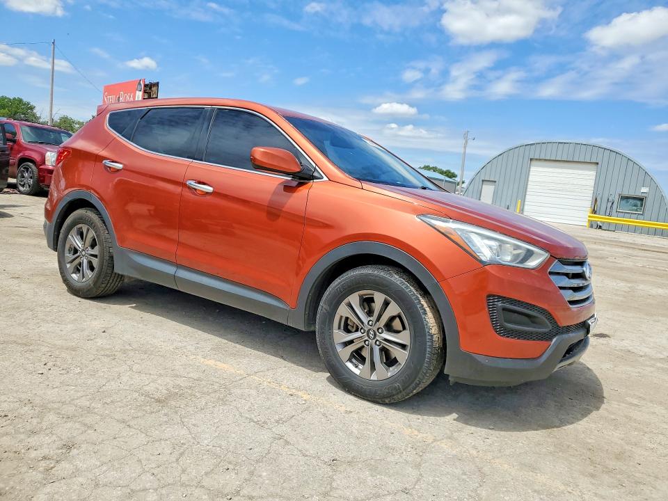2015 Hyundai Santa fe VIN 5XYZTDLB6FG271862 COPART salvage auction — REAR END, Ks - Cert Of Title-Salvage, sold $1,400 on 2026-07-08 (photo 4)