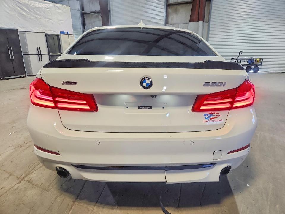 2018 BMW 5er VIN WBAJA7C55JWA74482 COPART salvage auction — REAR END, Ri - Salvage Certificate Of Title, sold $6,500 on 2026-07-31 (photo 6)