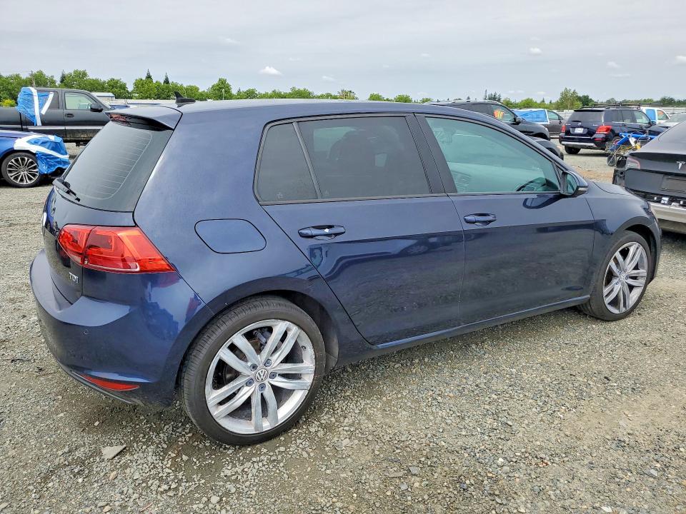 2015 Volkswagen Golf VIN 3VW2A7AU4FM082530 COPART salvage auction — MINOR DENT/SCRATCHES, Ca - Salvage Certificate, sold $2,650 on 2026-07-02 (photo 3)
