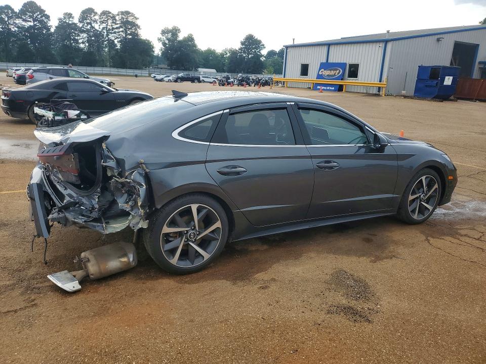 2023 Hyundai Sonata VIN KMHL44J21PA310425 COPART salvage auction — REAR END, Tx - Salvage Vehicle Title, sold $5,300 on 2026-07-27 (photo 3)