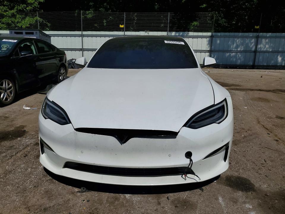 2021 Tesla VIN 5YJSA1E55MF451349 COPART salvage auction — REAR END, Ga - Cert Of Title-Salvage, sold $16,600 on 2026-07-31 (photo 5)