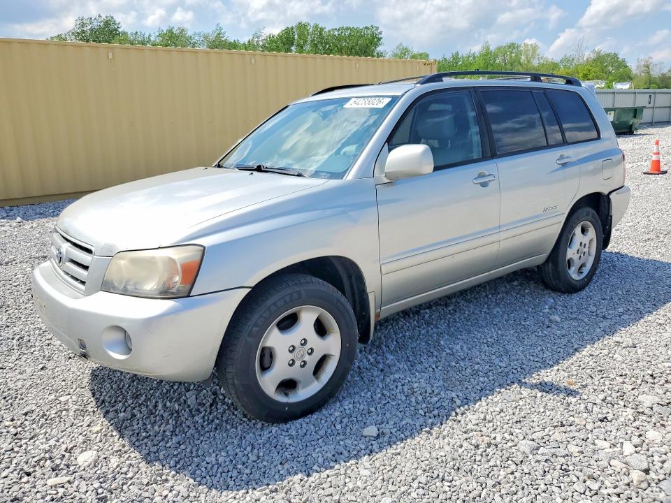 2007 Toyota Highlander VIN JTEEP21A870211411 COPART salvage auction — FRONT END, Oh - Cert Of Title-Salvage, sold $1,250 on 2026-07-07 (photo 1)