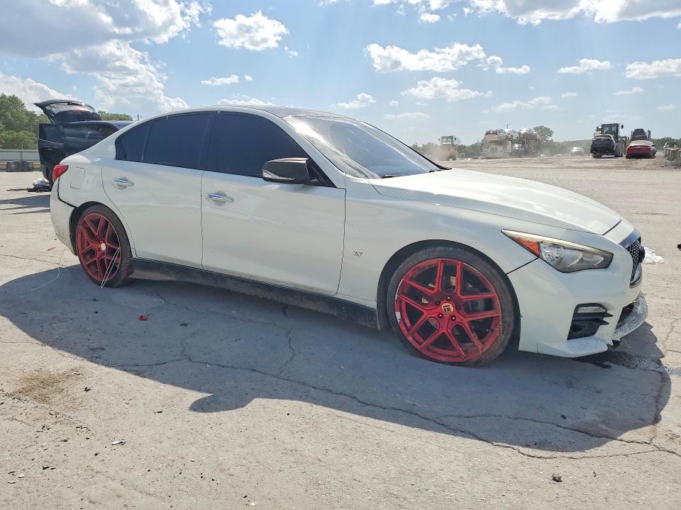 2014 Infiniti Q50 VIN JN1BV7AP1EM692707 COPART salvage auction — FRONT END, Tn - Salvage Certificate, sold $850 on 2026-07-20 (photo 4)