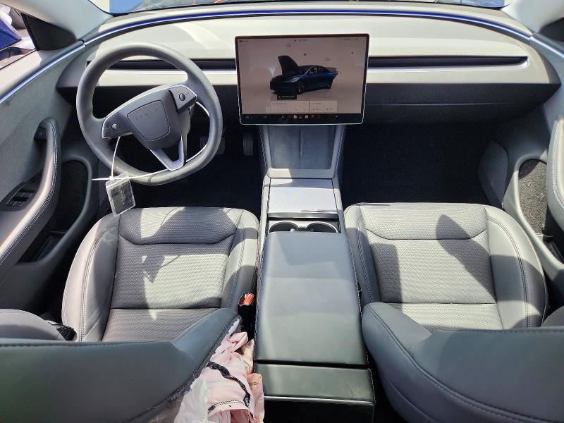 2025 Tesla Model 3 VIN 5YJ3E1EA4SF057005 COPART salvage auction — SIDE, Ca - Salvage Certificate, sold $11,300 on 2026-07-13 (photo 8)