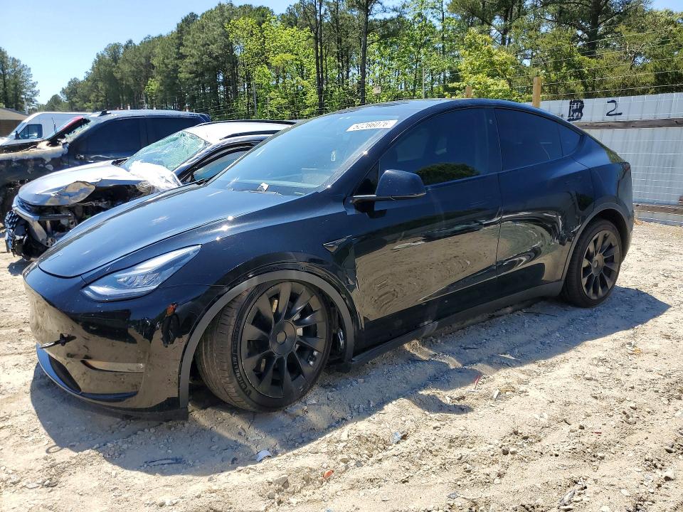 2021 Tesla Model y VIN 5YJYGDEE6MF084293 COPART salvage auction — FRONT END, MD - CERT OF SALVAGE > 75% DAMAGE, sold $7,500 on 2026-07-14 (photo 1)