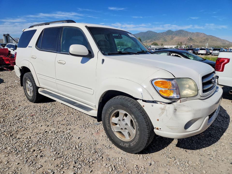 2001 Toyota Sequoia VIN 5TDBT48A71S038098 COPART salvage auction — MECHANICAL, Ut - Certificate Of Title, sold $350 on 2026-07-14 (photo 4)