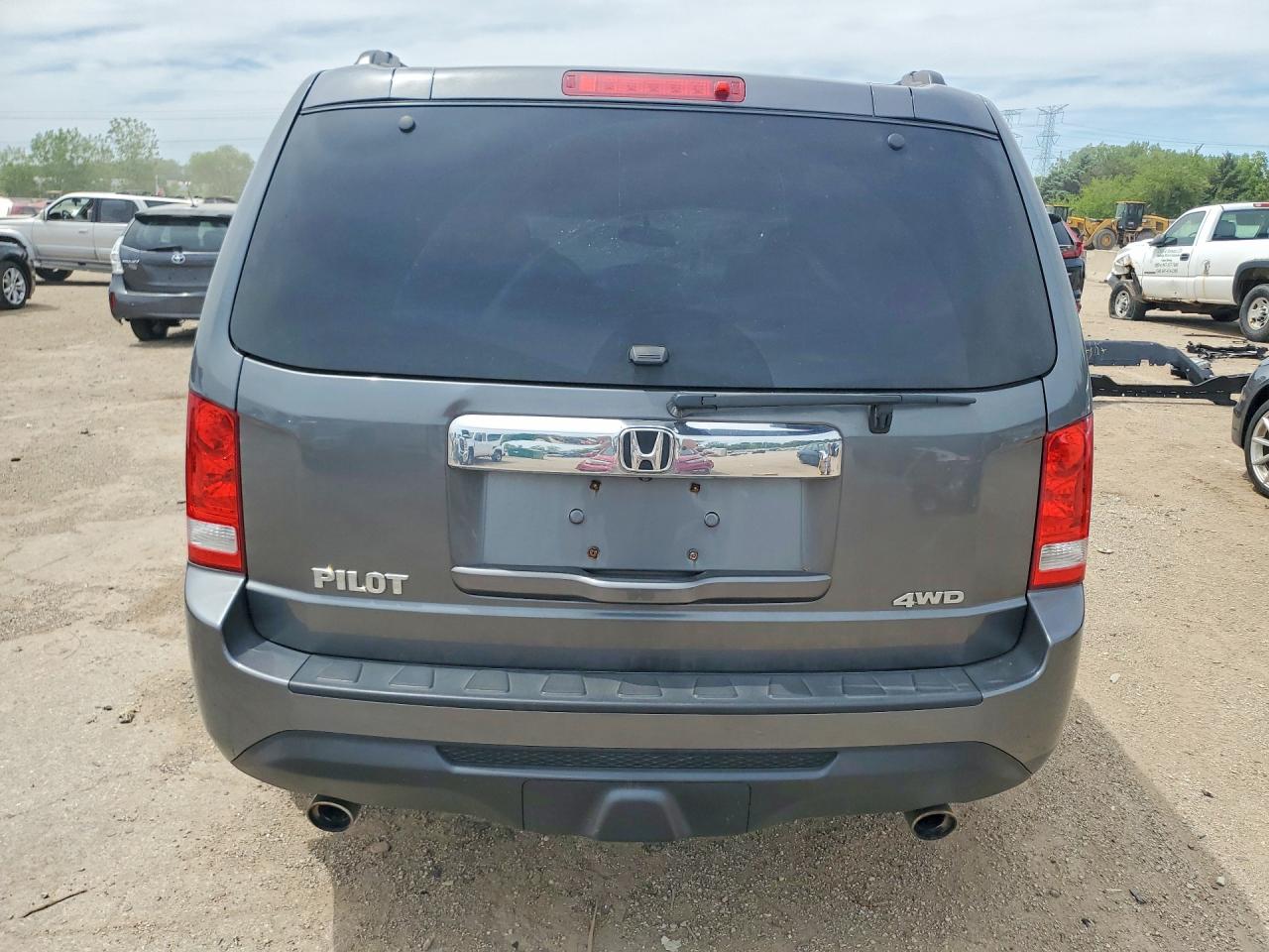 2012 Honda Pilot VIN 5FNYF4H50CB062139 COPART salvage auction — Top/Roof, IL - SALVAGE CERTIFICATE, sold $2,800 on 2026-06-25 (photo 6)