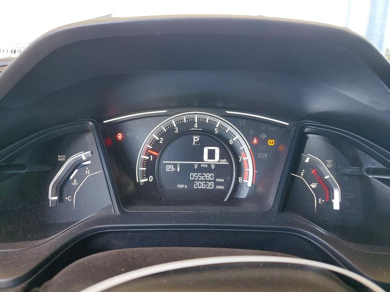 2018 Honda Civic VIN 2HGFC2F5XJH604332 COPART salvage auction — REAR END, Az - Cert Of Title - Salvage, sold $3,950 on 2026-07-02 (photo 9)