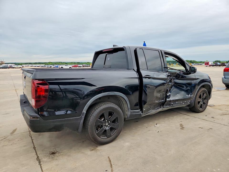 2019 Honda Ridgeline VIN 5FPYK3F8XKB017721 COPART salvage auction — SIDE, TX - SALVAGE VEHICLE TITLE (P), sold $6,600 on 2026-07-02 (photo 3)