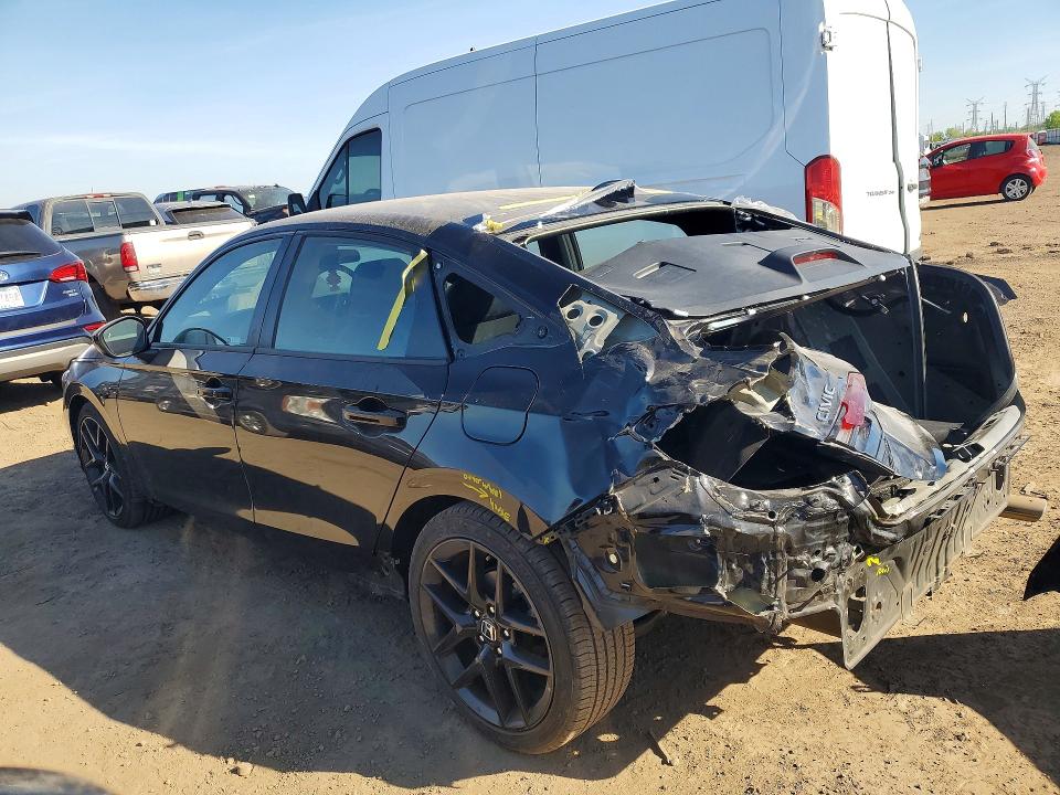 2025 Honda Civic VIN 2HGFE2F50SH593255 COPART salvage auction — REAR END, Wv - Salvage Certificate, sold $8,400 on 2026-07-28 (photo 2)
