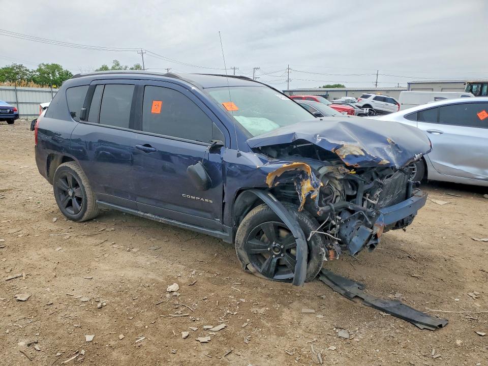 2017 Jeep Compass VIN 1C4NJDBBXHD105870 COPART salvage auction — FRONT END, Il - Salvage Certificate, sold $225 on 2026-07-10 (photo 4)