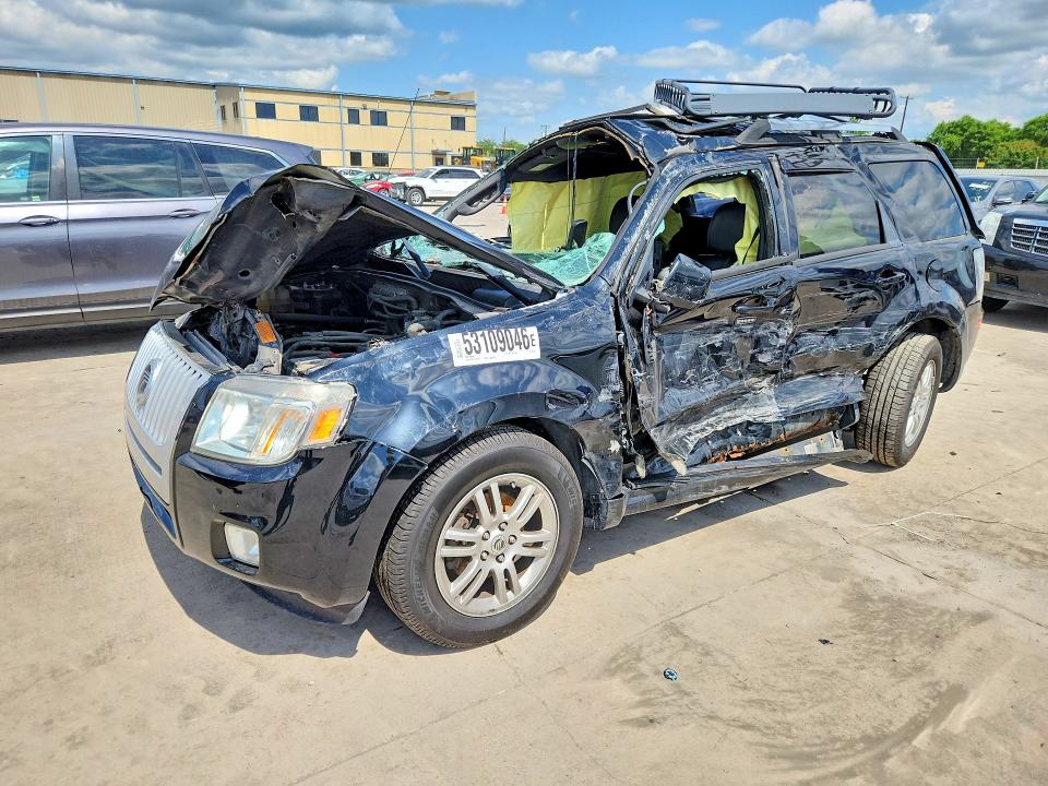 2010 Mercury Mariner VIN 4M2CN9H70AKJ04623 COPART salvage auction — ROLLOVER, Tx - Salvage Vehicle Title, sold $250 on 2026-07-02 (photo 1)