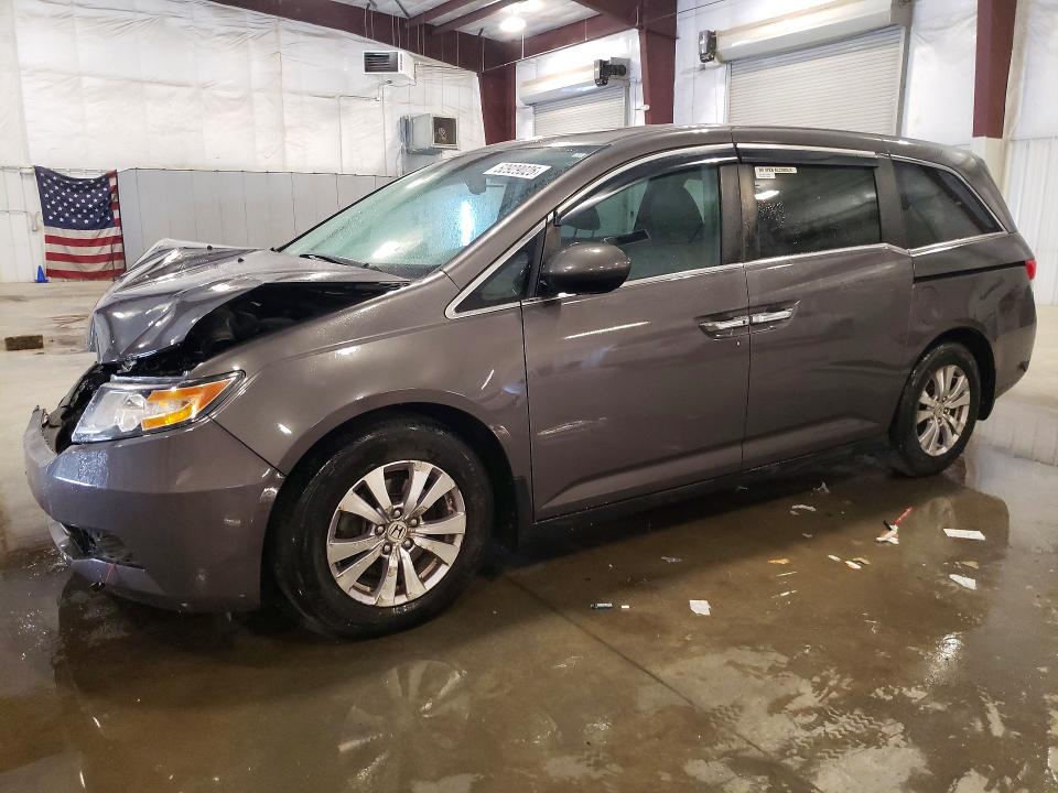 2016 Honda Odyssey VIN 5FNRL5H61GB043634 COPART salvage auction — FRONT END, Mn - Cert Of Title-Salvage, sold $1,300 on 2026-08-03 (photo 1)