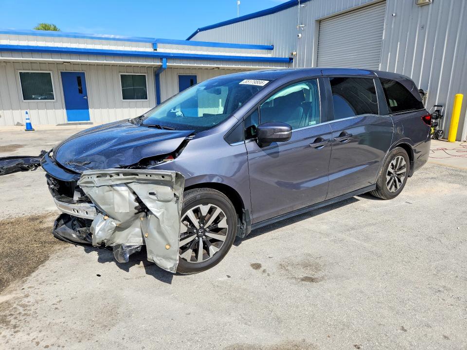 2025 Honda Odyssey VIN 5FNRL6H65SB074822 COPART salvage auction — FRONT END, Fl - Cert Of Title Slvg Rebuildable, sold $8,500 on 2026-07-29 (photo 1)