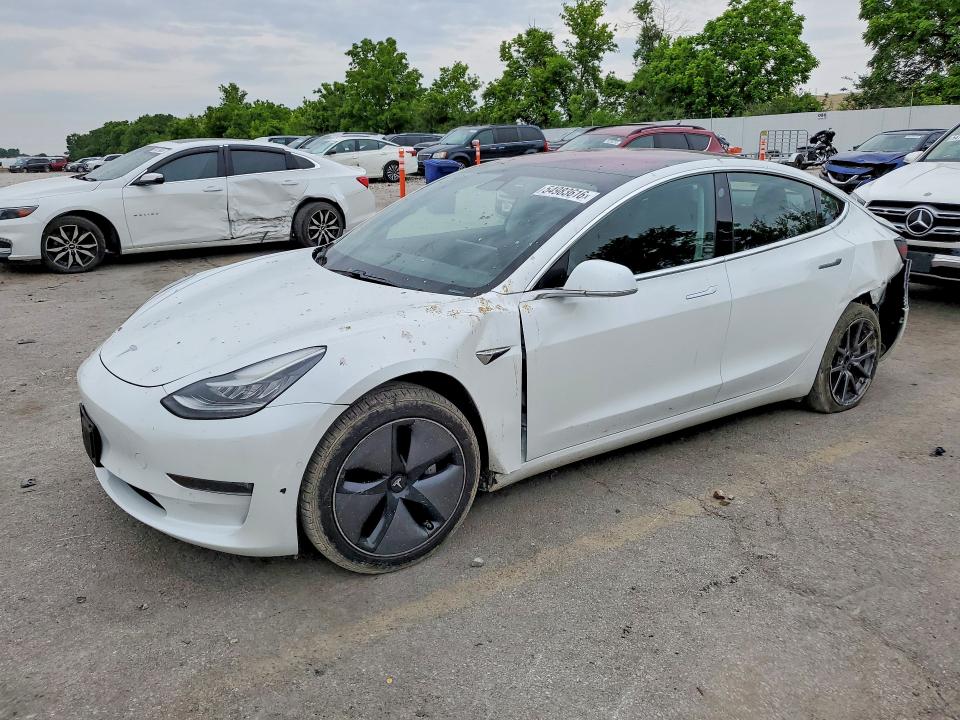 2018 Tesla Model 3 VIN 5YJ3E1EA4JF014833 COPART salvage auction — REAR END, Mo - Salvage Certificate Of Title, sold $4,700 on 2026-07-10 (photo 1)
