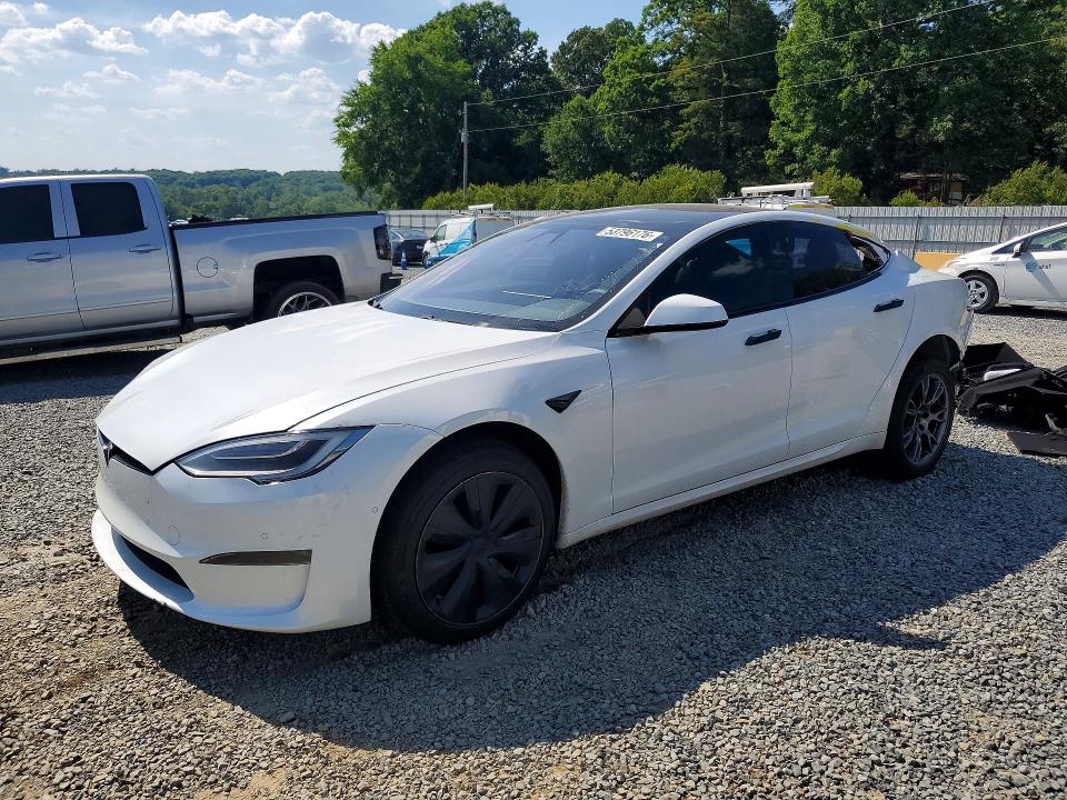 2021 Tesla Model s VIN 5YJSA1E50MF440212 COPART salvage auction — REAR END, Nc - Salvage Certificate Of Title, sold $15,400 on 2026-07-02 (photo 1)