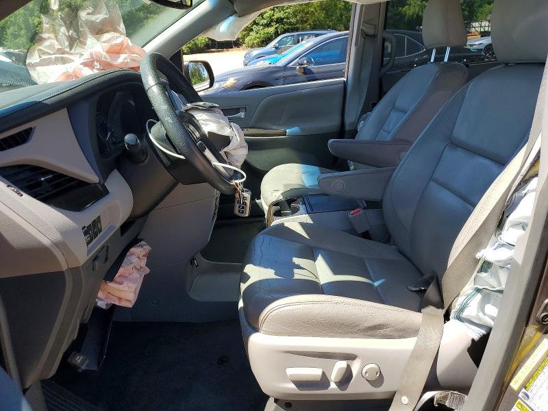 2017 Toyota Sienna VIN 5TDYZ3DCXHS836521 COPART salvage auction — FRONT END, Nc - Salvage Certificate Of Title, sold $3,050 on 2026-07-20 (photo 7)